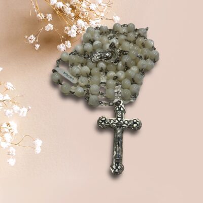 Rosary bead:  mother of pearl